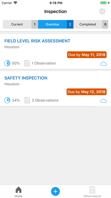 Enablon Inspection Screenshot