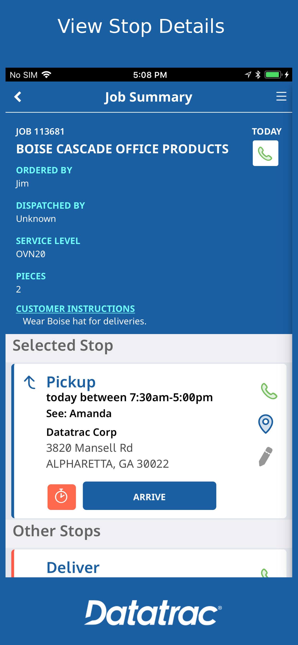 Datatrac for Drivers screenshot 3