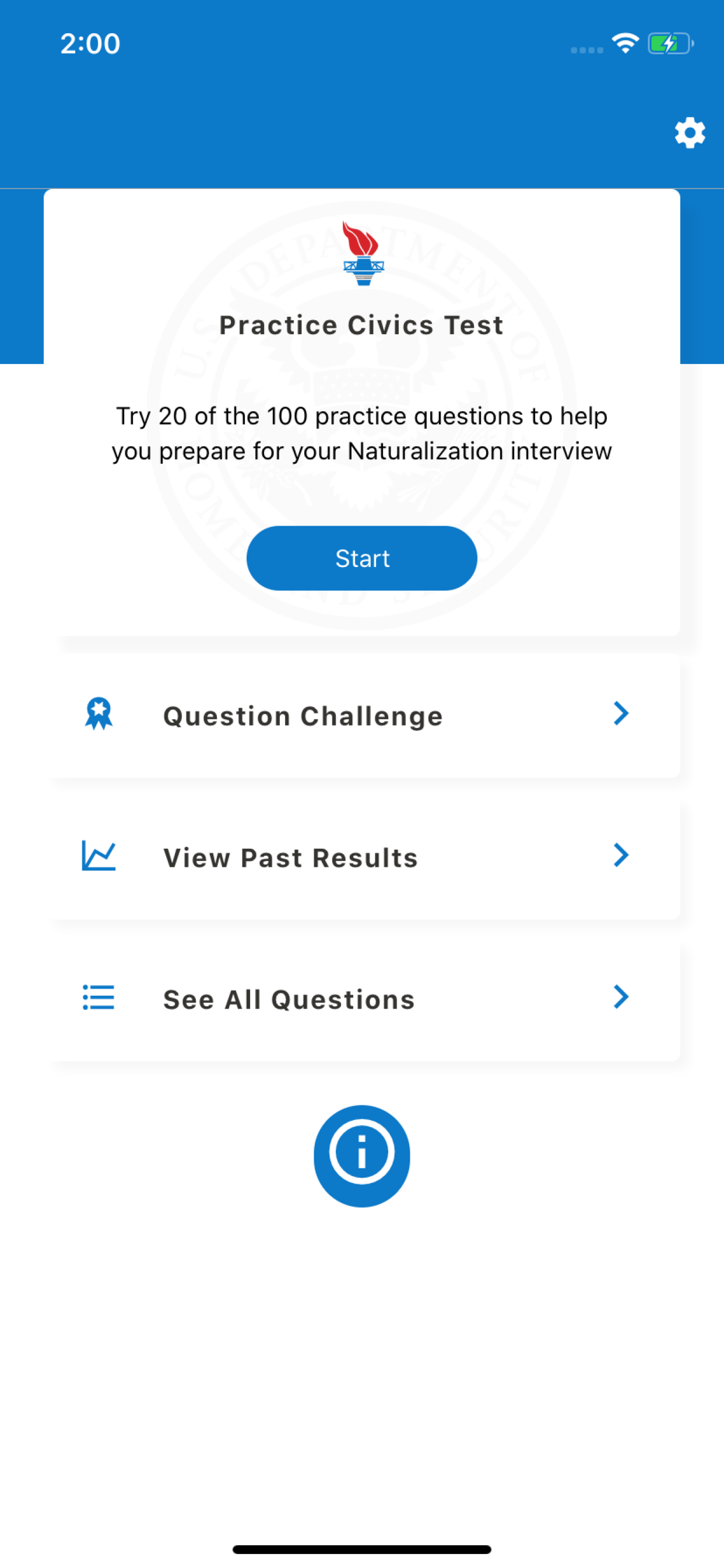 USCIS: Civics Test Study Tools