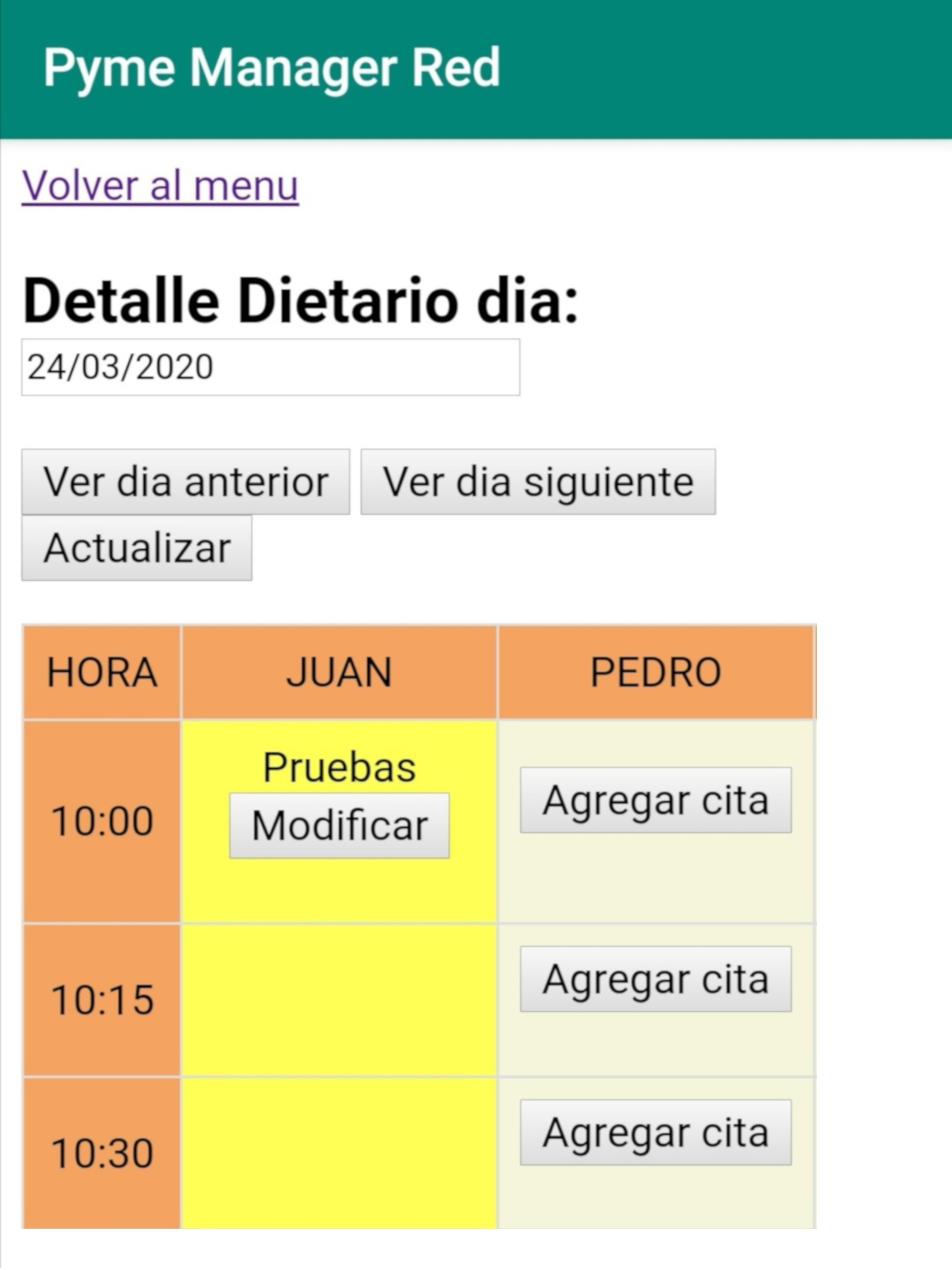 Agenda PYME Manager