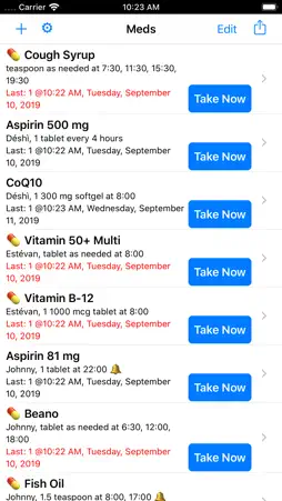 MedTracker screenshot 1