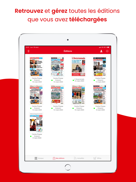 Centre Presse Le Journal iPad screenshot 6 - Magazines & Newspapers app