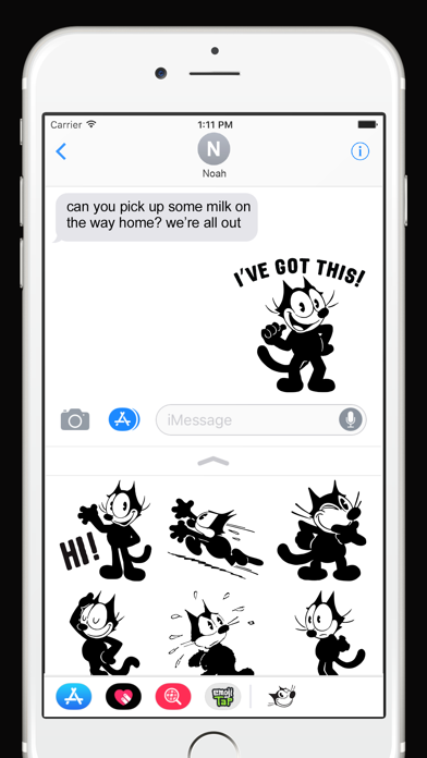 Screenshot #2 pour Felix the Cat Classic Stickers