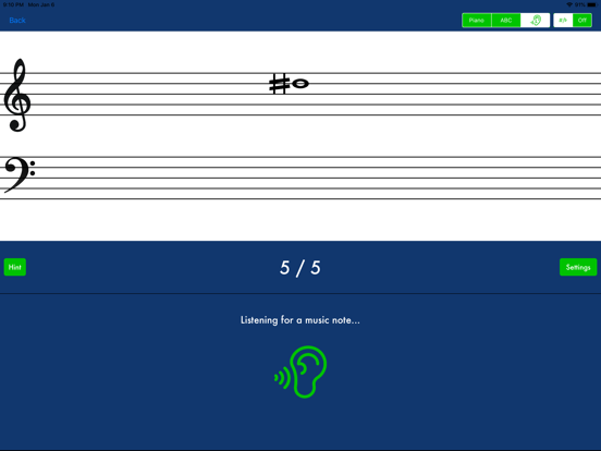 NoteRacer - Music Note Reading iPad screenshot 3 - Music app