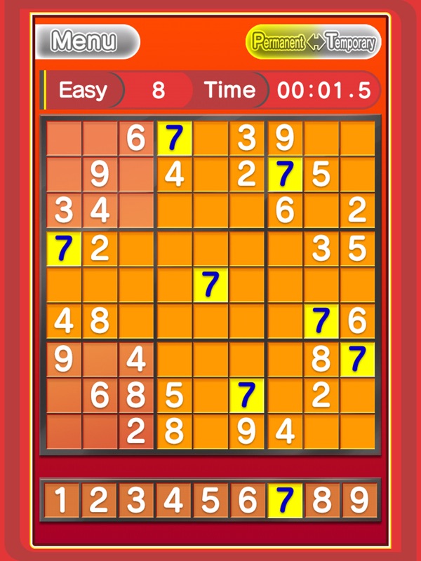 Basic NumberPlace Red screenshot 10