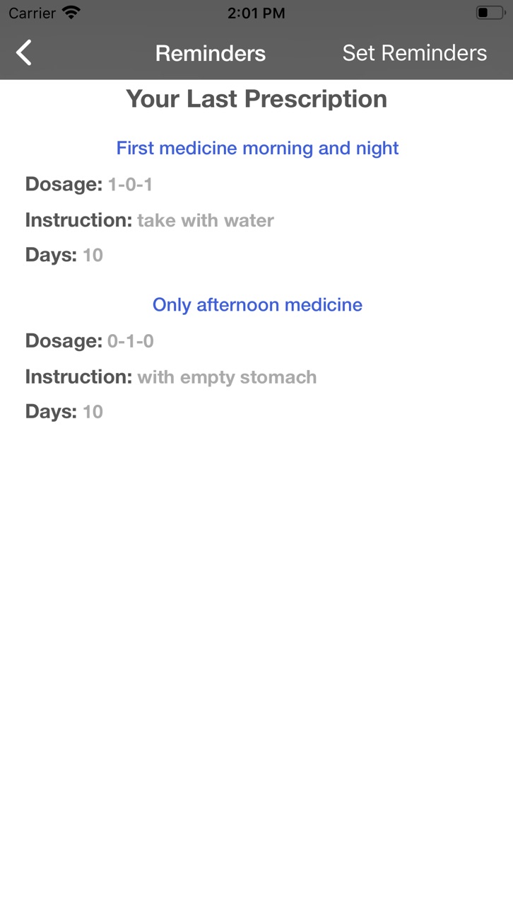 iPhone screenshot