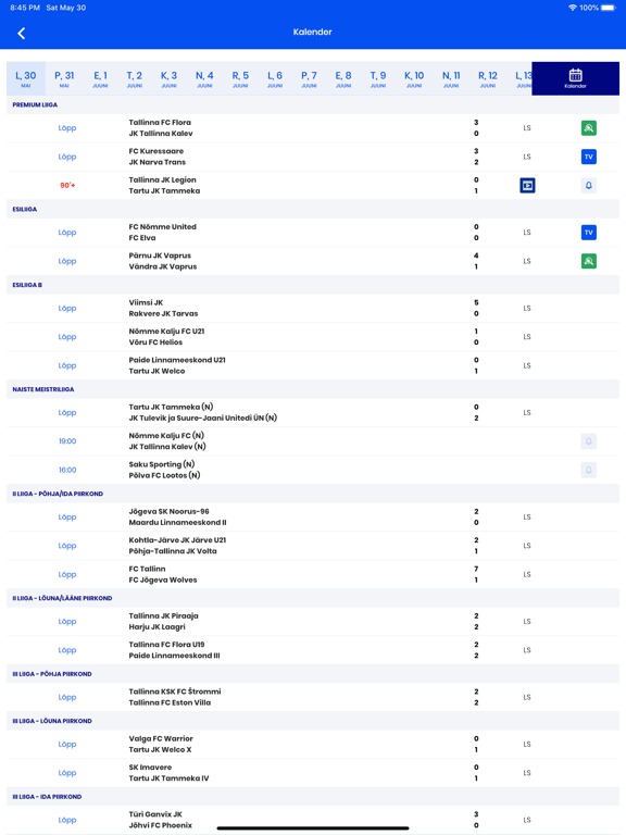 Screenshot #6 pour Eesti jalgpall