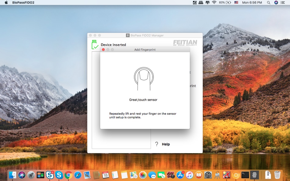 #6. BioPassFIDO2 (macOS) 게시자: FEITIAN Technologies Co.,Ltd.