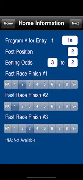 Game screenshot Compucap Horse Handicapper apk