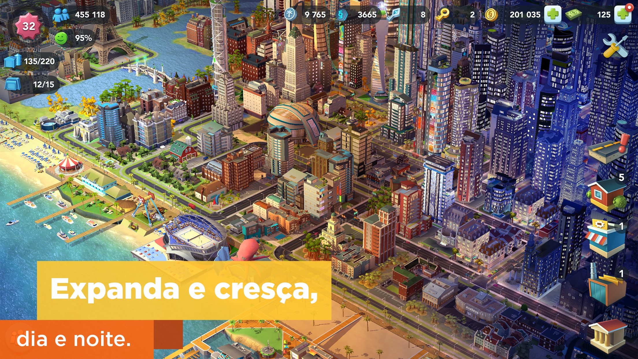 Screenshot do app SimCity BuildIt