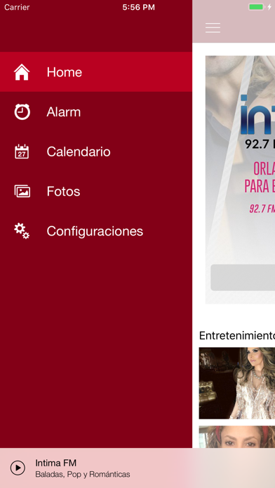 Intima FM screenshot 2