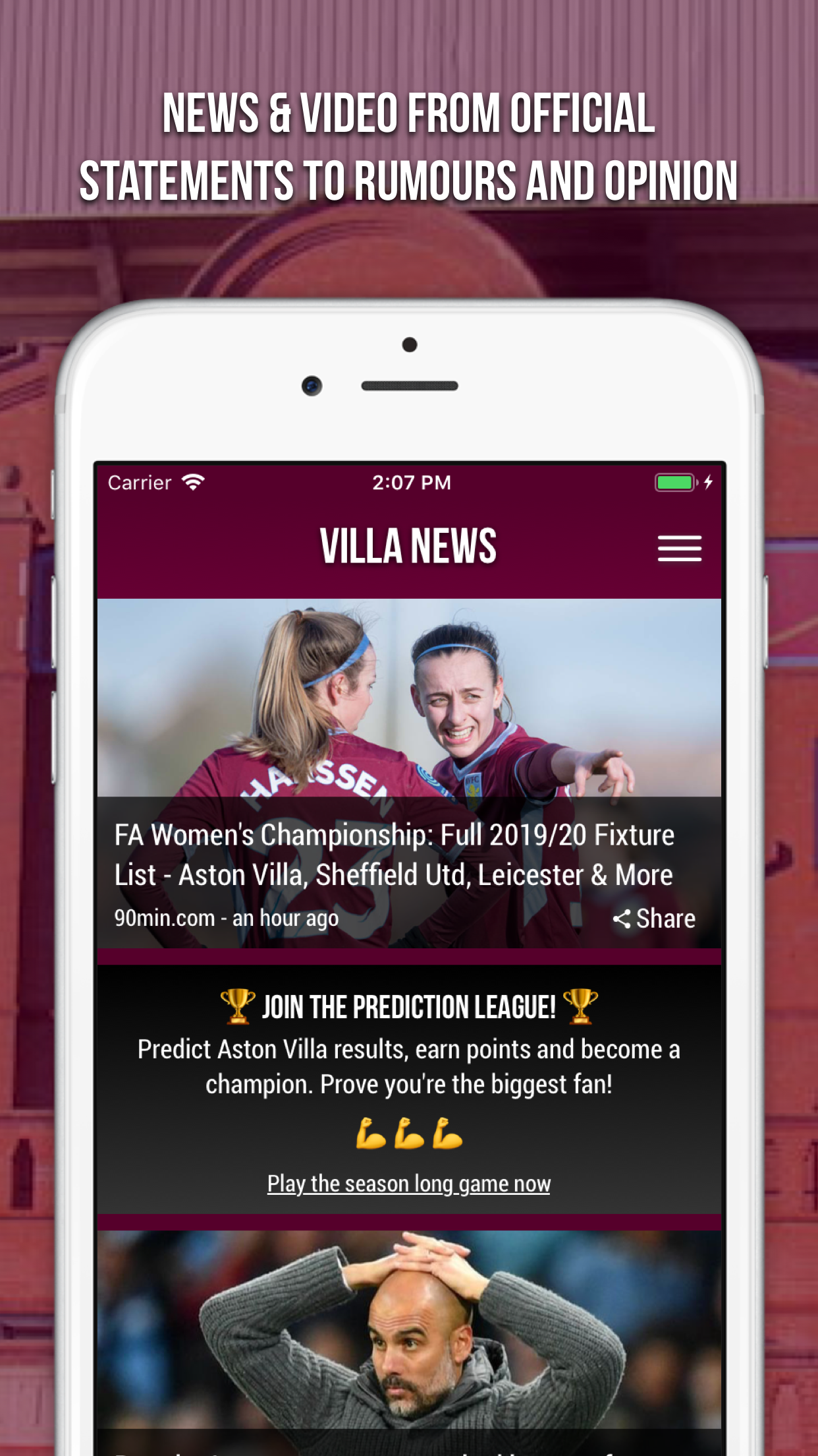 Villa News - Fan App