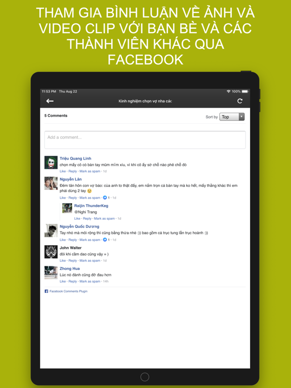 Hài VL - Xem Ảnh vui, Clip hot iPad screenshot 4 - Entertainment app