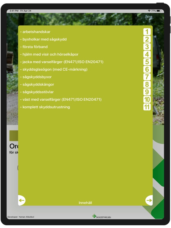 Screenshot #5 pour Motorsåg A1 skyddsutrustning