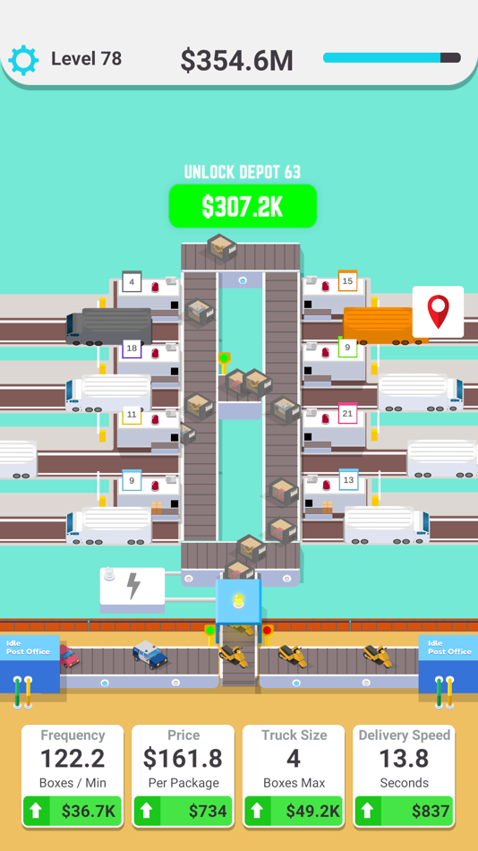 #3. Post Office: Idle Game (iOS) Podle: Murat Kul
