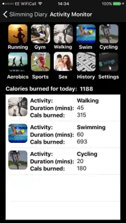 slimming diary iphone screenshot 4