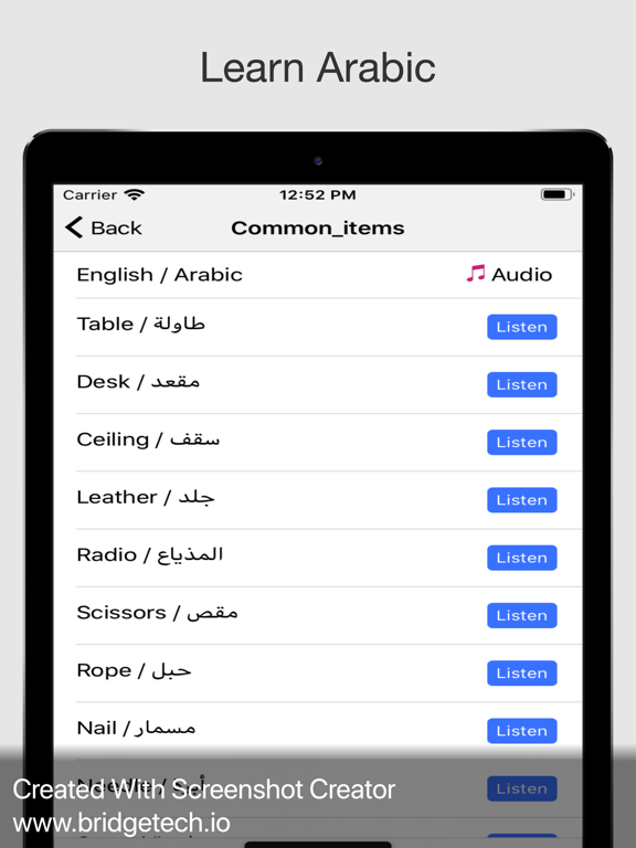 Learn Arabic language ! screenshot 2