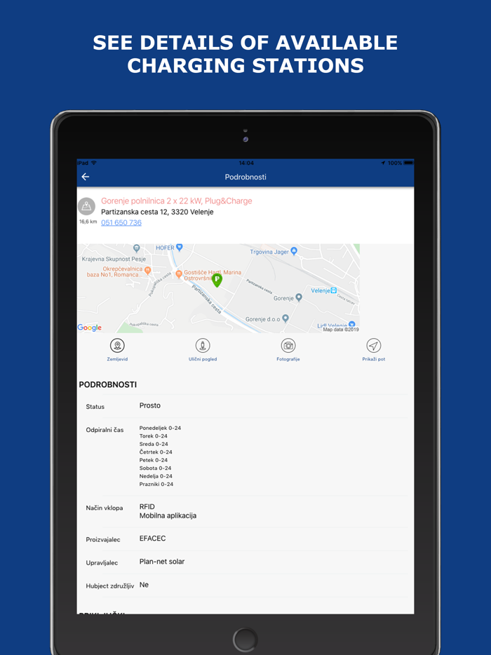 Charging stations in Slovenia