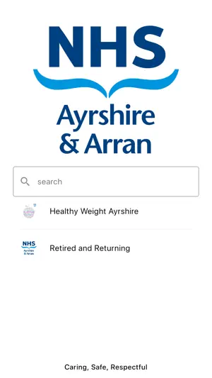 NHS Ayrshire & Arran screenshot 1