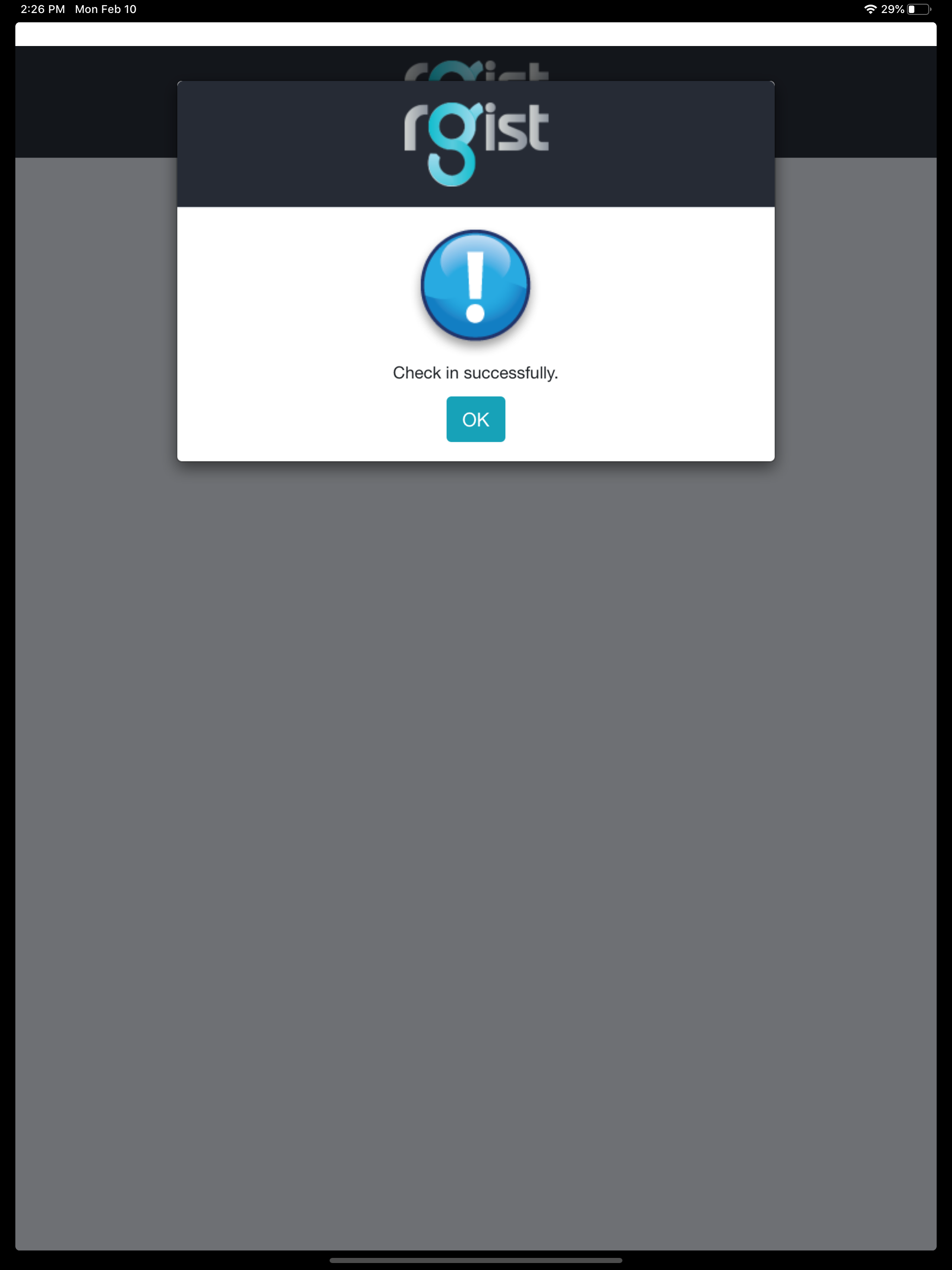 TMS Check-In screenshot 8