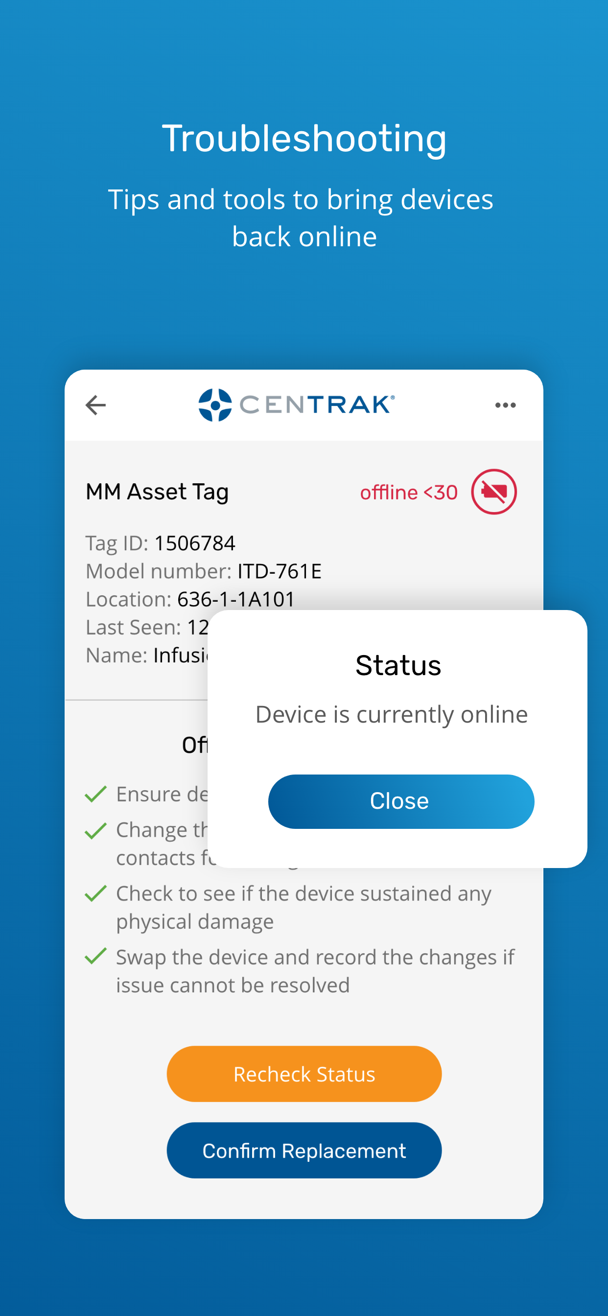 CenTrak Connect Pulse™ Mobile