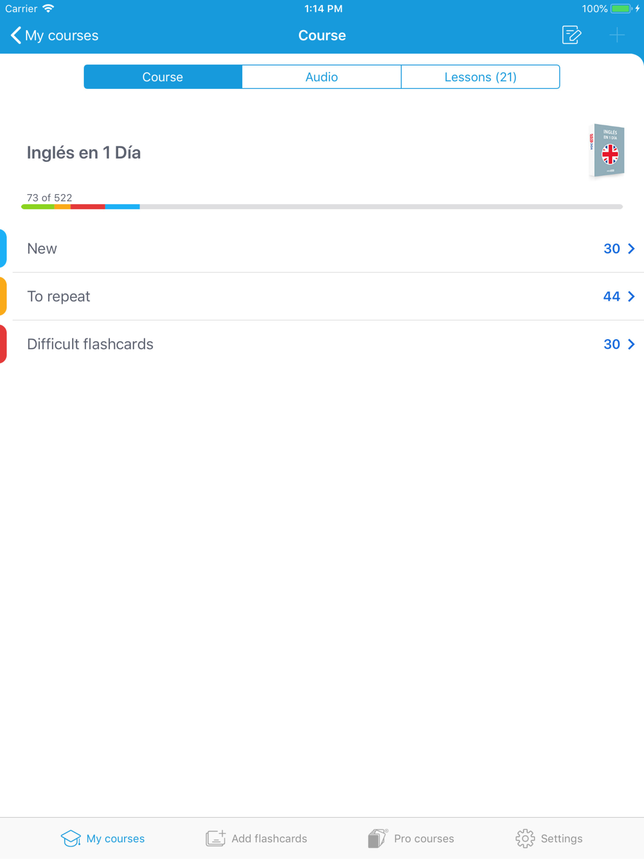 Learn Spanish: Voc App Cards screenshot 7