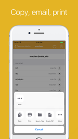 German Verb Conjugator screenshot