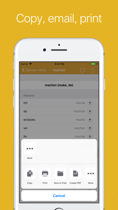 German Verb Conjugator screenshot 3