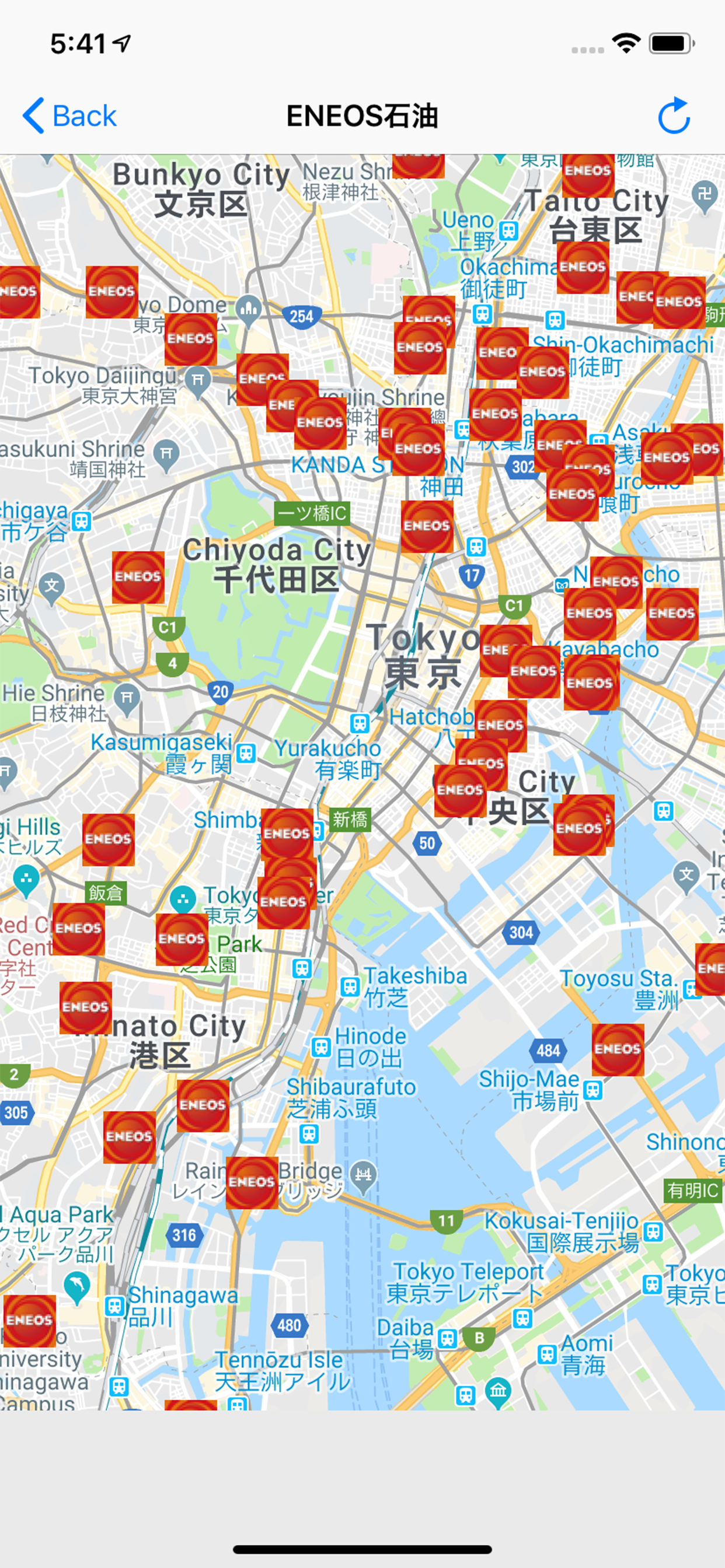 全国ガソリンスタンドマップ