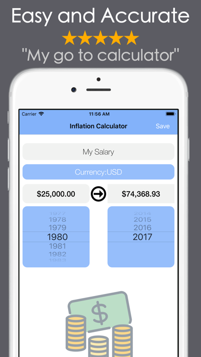 Inflation Calculator CPI RPG Screenshot