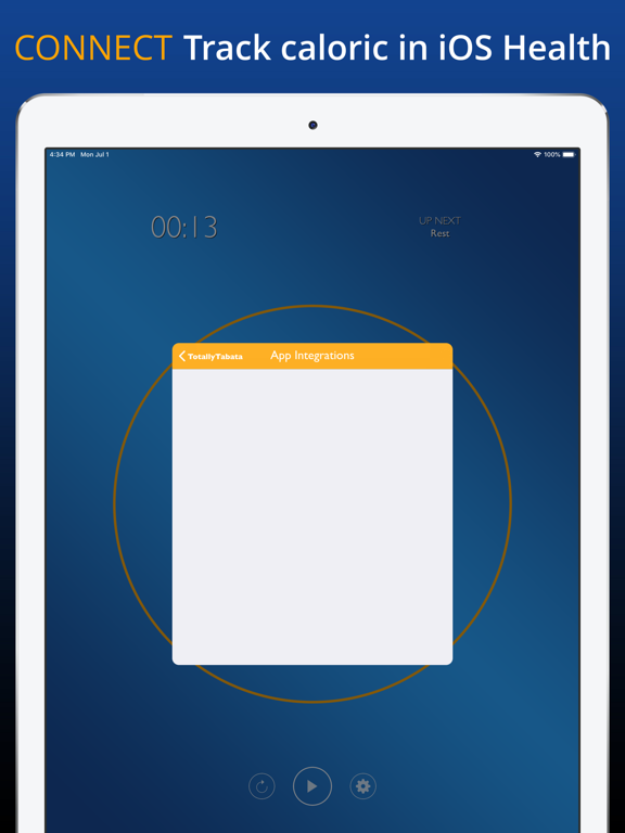 Totally Tabata Timer Protocol iPad screenshot 9 - Health & Fitness app