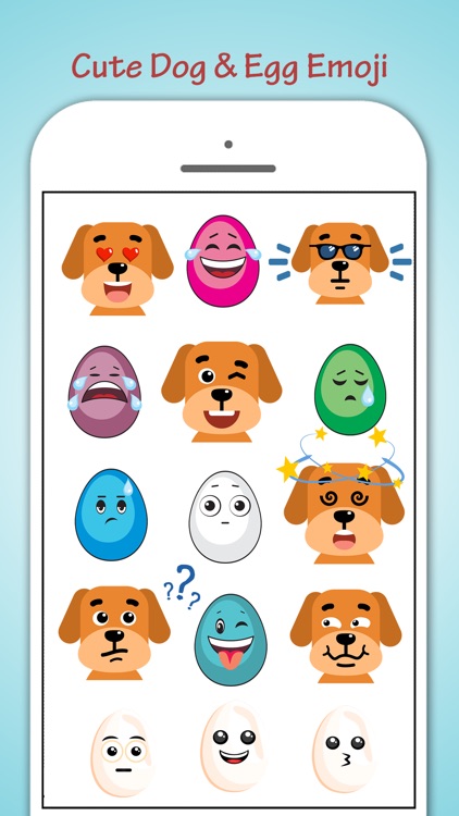 Egg Loving Dogs Emoji screenshot-3