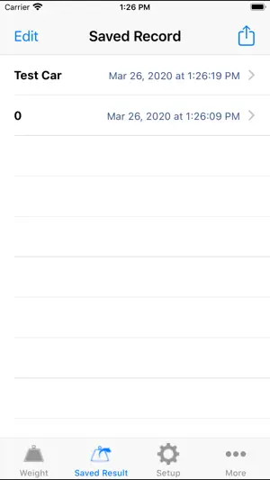 iExactWeigh screenshot 2