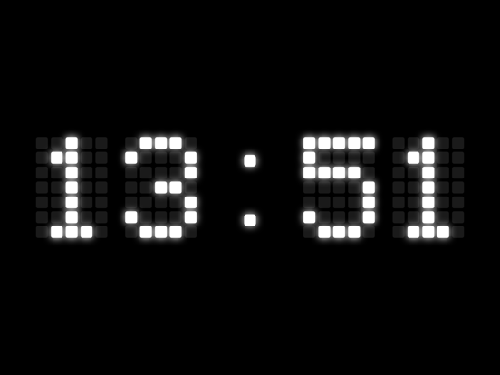 Digital LED Clock iPad screenshot