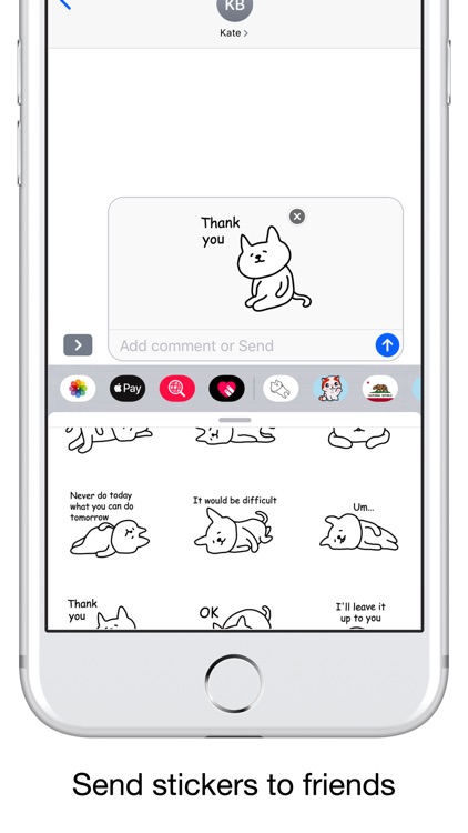 Bored cat - Emoji and Stickers screenshot-3