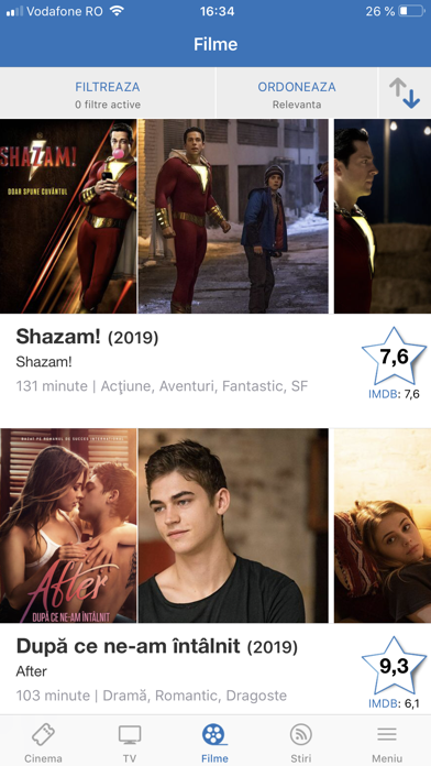 Cinemagia Mobile Screenshot