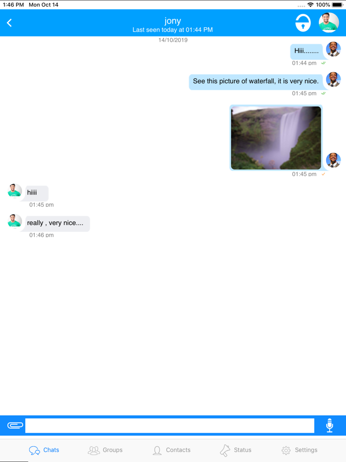 NiftyChat - Simple chat app