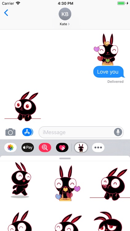 Black Rabbit Stickers