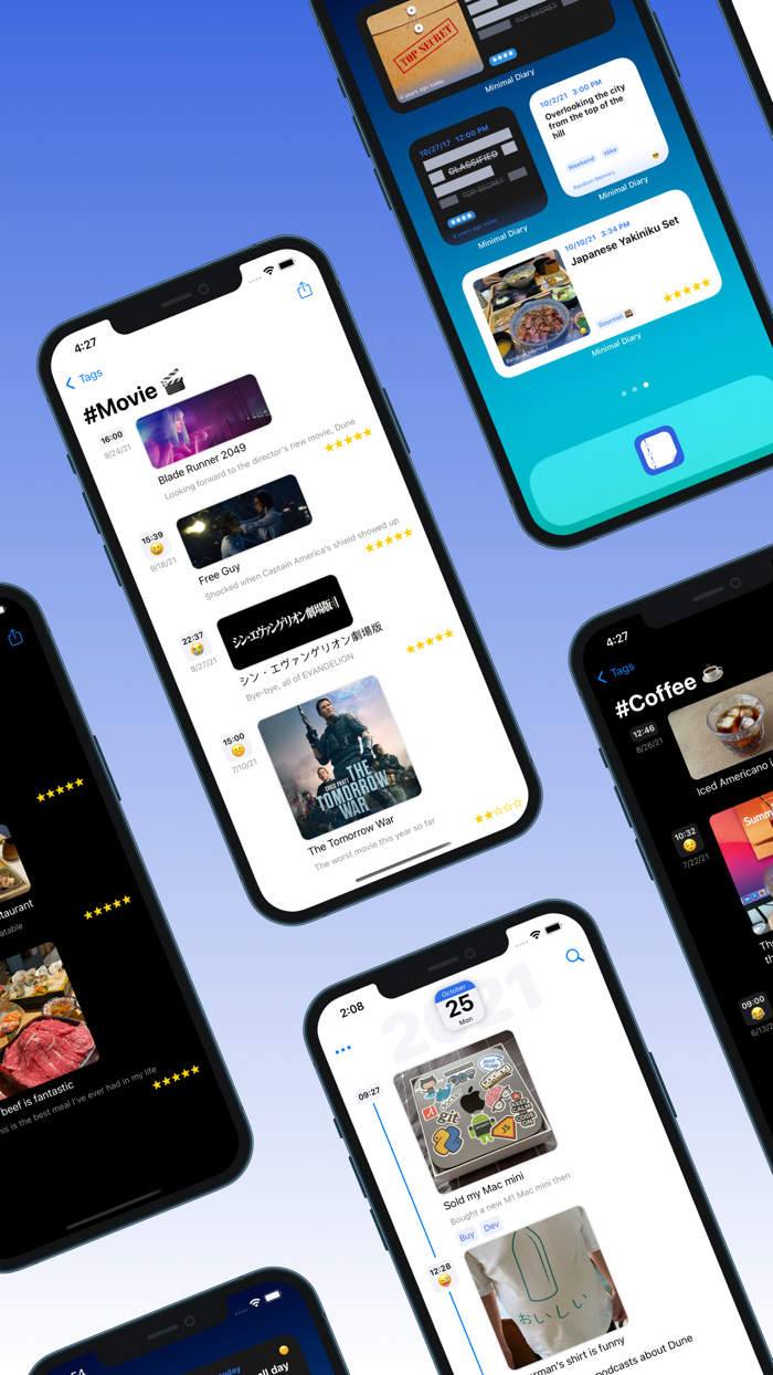 Minimal Diary -  Life timeline