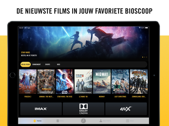 Pathé Nederland iPad app afbeelding 1