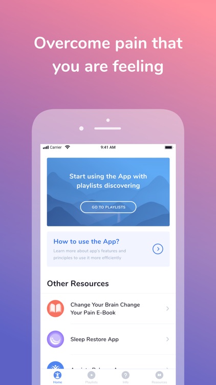 Overcoming pain based on EMDR