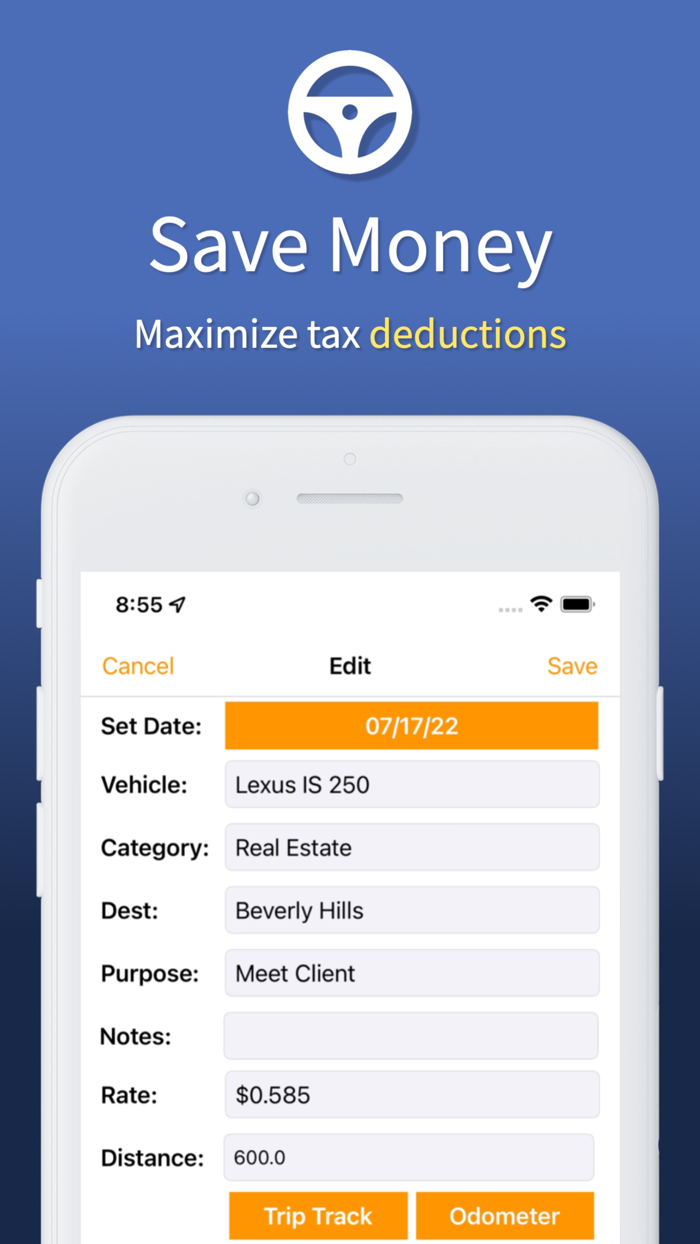 Mileage Tracker and Expense Log