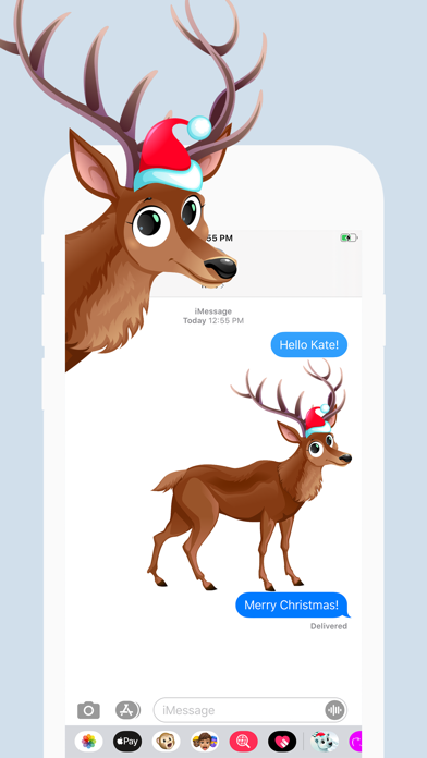 Screenshot #1 pour Christmas Animals Stickers