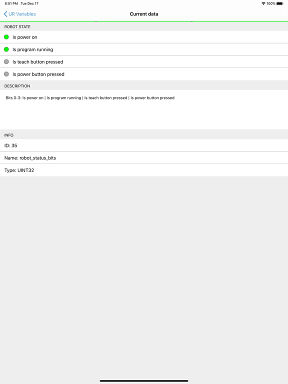 UR Monitor iPad screenshot
