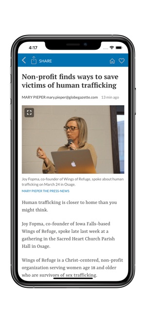 Globe Gazette(圖2)-速報App