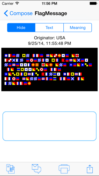 Screenshot #1 pour Signal Flags Communicator