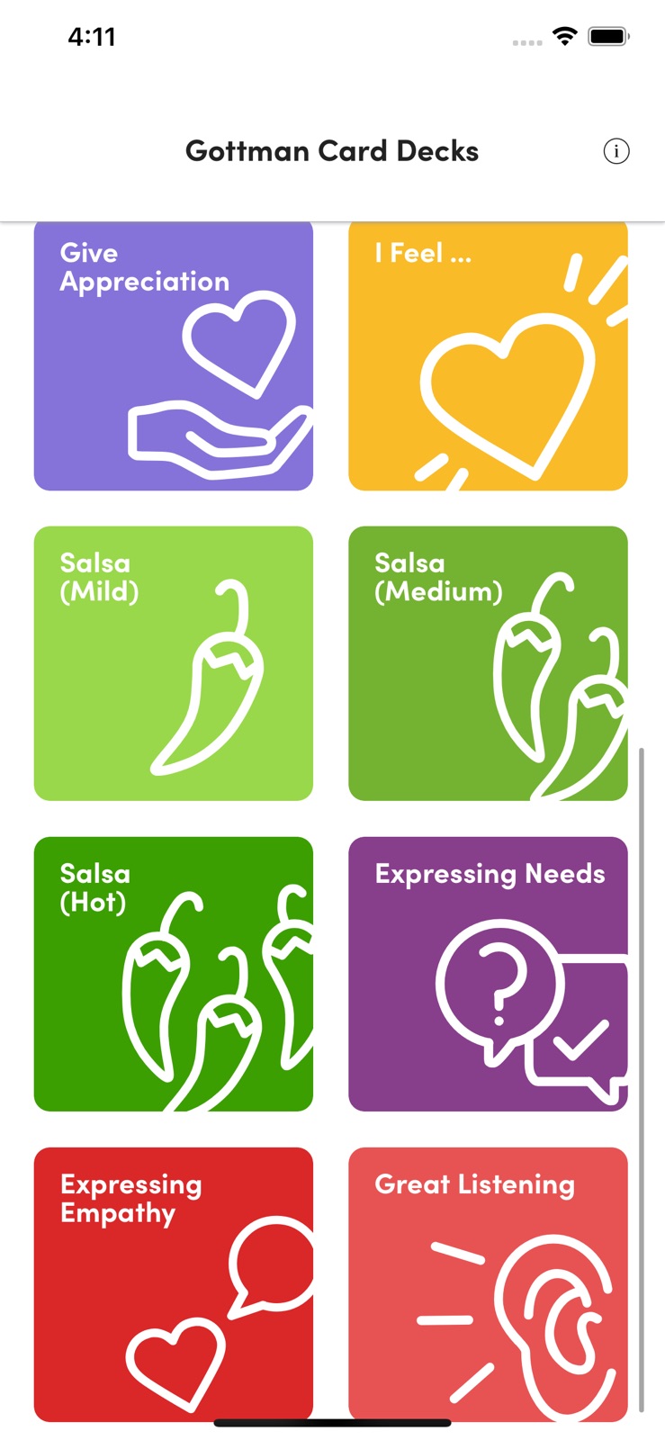 Gottman Card Decks iphone screenshot 9