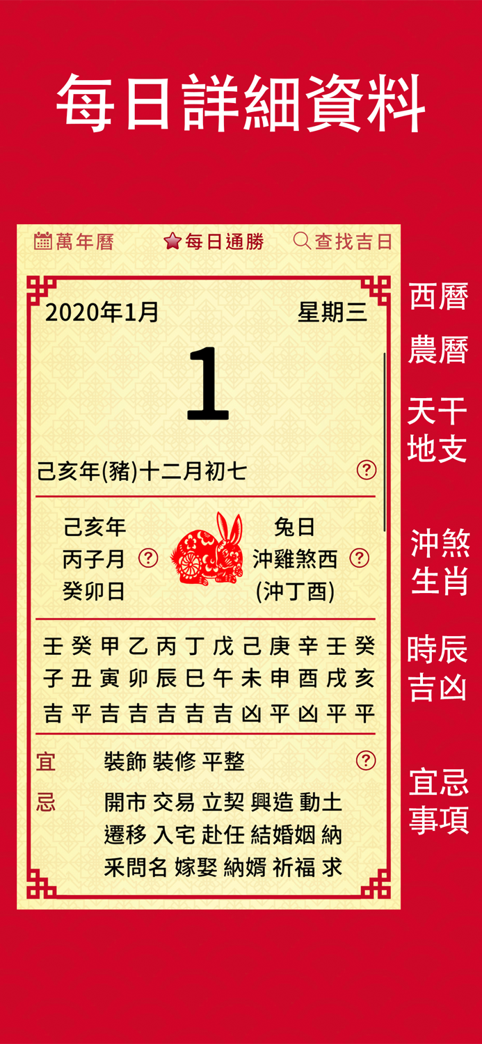 擇日通勝 - 萬年曆專家