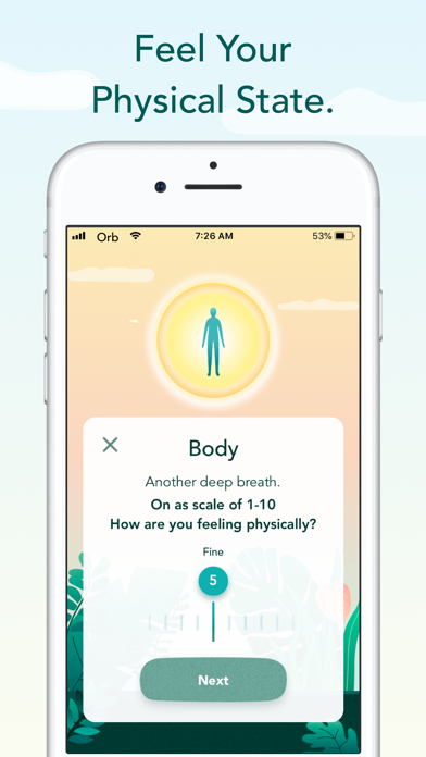 Orb: Mind-Body Tracker Screenshot
