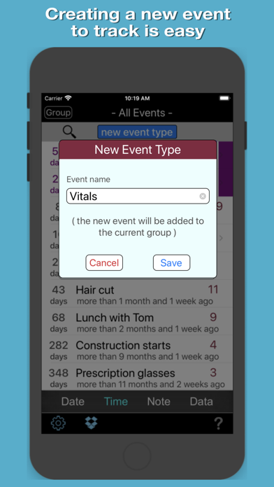 Event  Logger 3.0 Screenshot